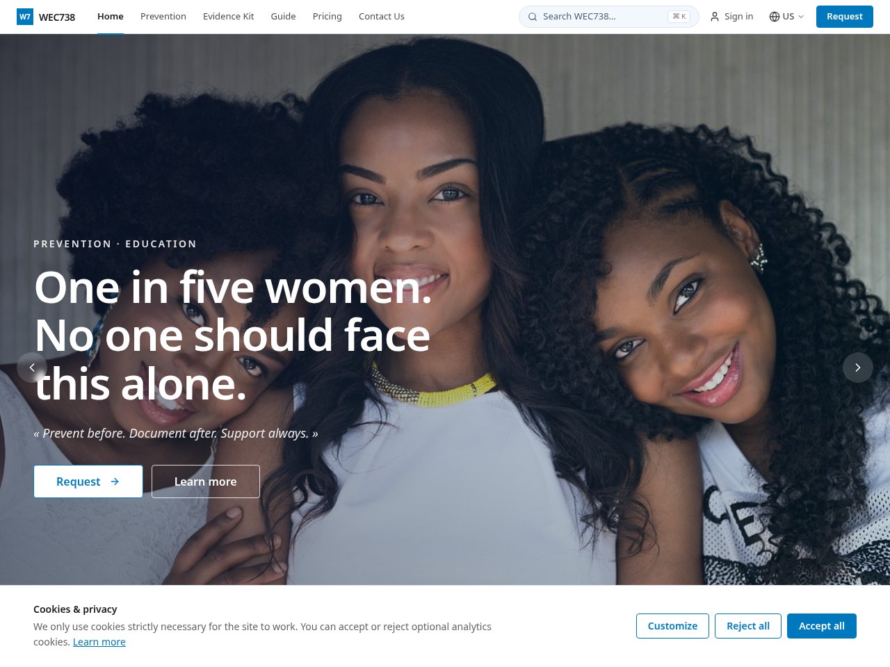 Capture du site WEC 738